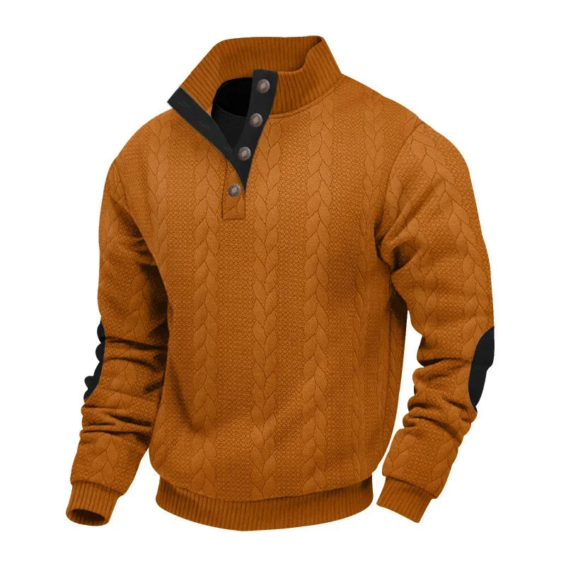 Ferdinando™ – Maglione da Uomo in Maglia Jacquard con Collo Alto