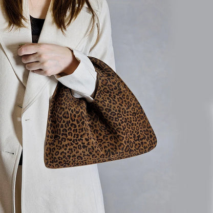 Agnese – Borsa a mano con motivo leopardato