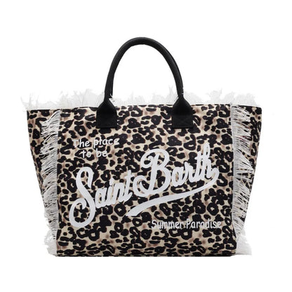 Savina – Borsa tote con stampa leopardata