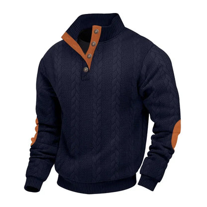 Ferdinando™ – Maglione da Uomo in Maglia Jacquard con Collo Alto