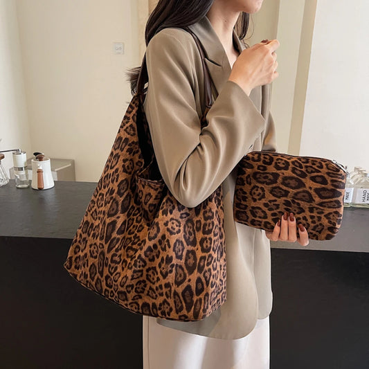 Natalia – Borsa a tracolla con stampa leopardata