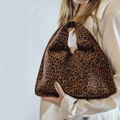 Agnese – Borsa a mano con motivo leopardato