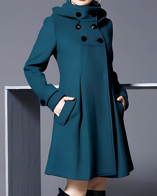 Francine – Giacca elegante in lana con cappuccio