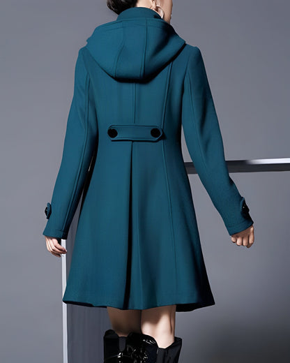 Francine – Giacca elegante in lana con cappuccio