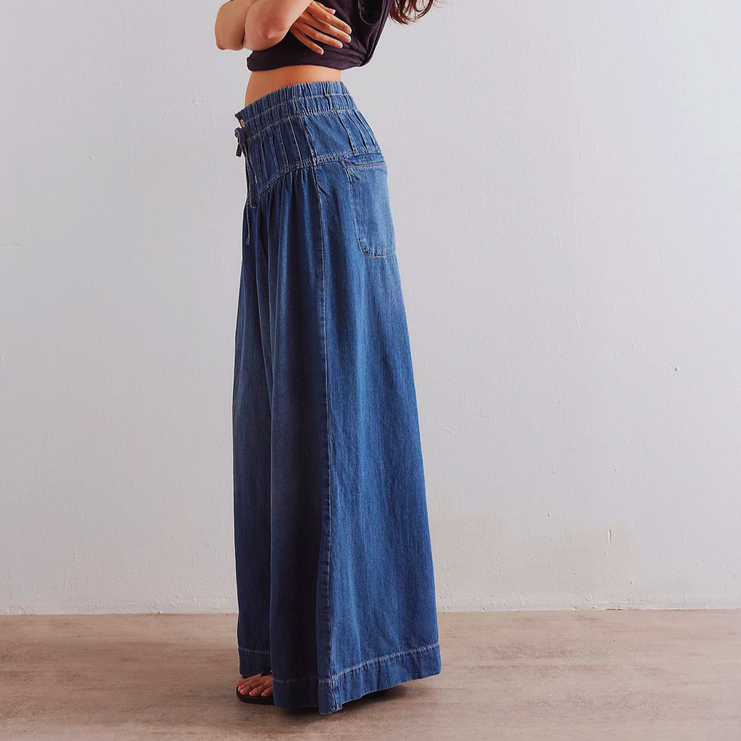 Astrid – Jeans boho con dettagli artigianali