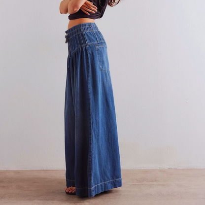 Astrid – Jeans boho con dettagli artigianali