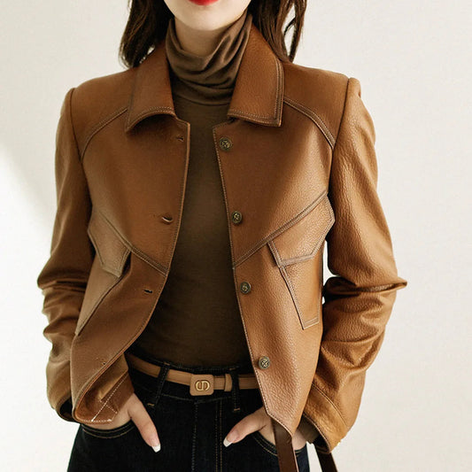Brenda – Giacca corta in similpelle (fit regolare)