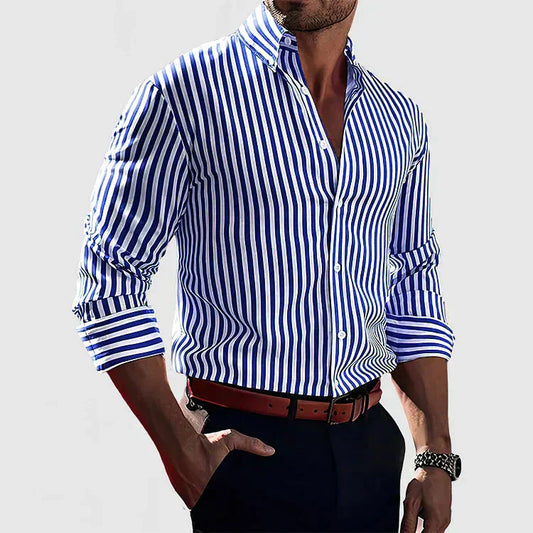 Zelindo™ – Camicia a Righe Classica da Uomo