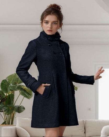 Francine – Giacca elegante in lana con cappuccio