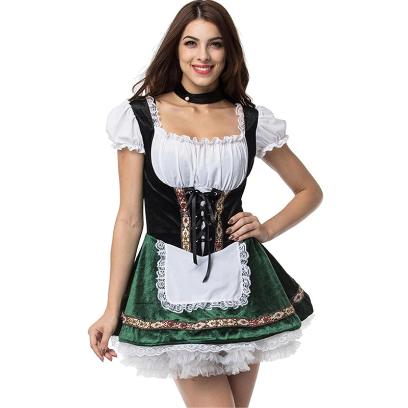 Trudie – Kort dirndl med forklæde