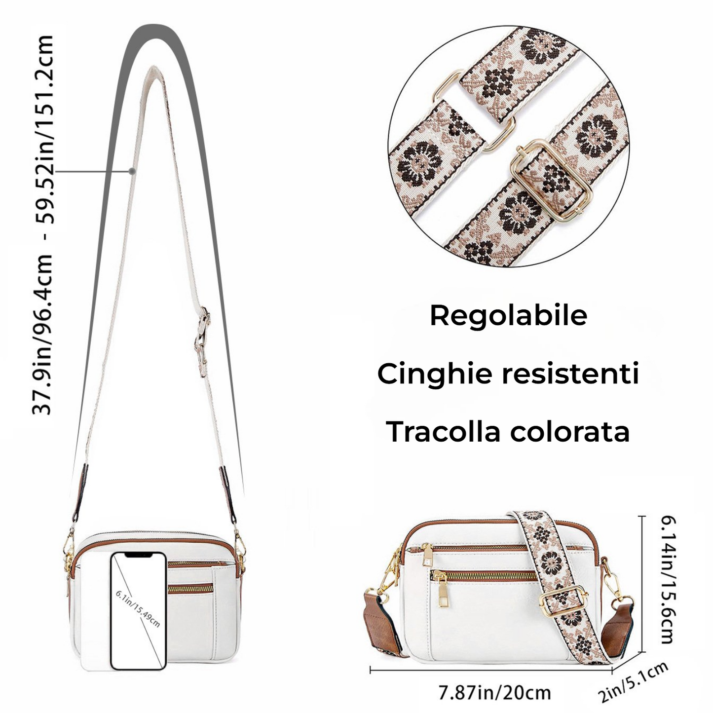 Signe™  – Elegant læder skuldertaske