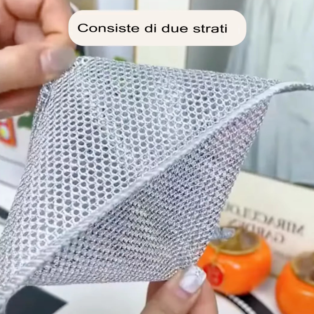 EasyClean – Filo d’Acciaio Metallico Doppia Faccia