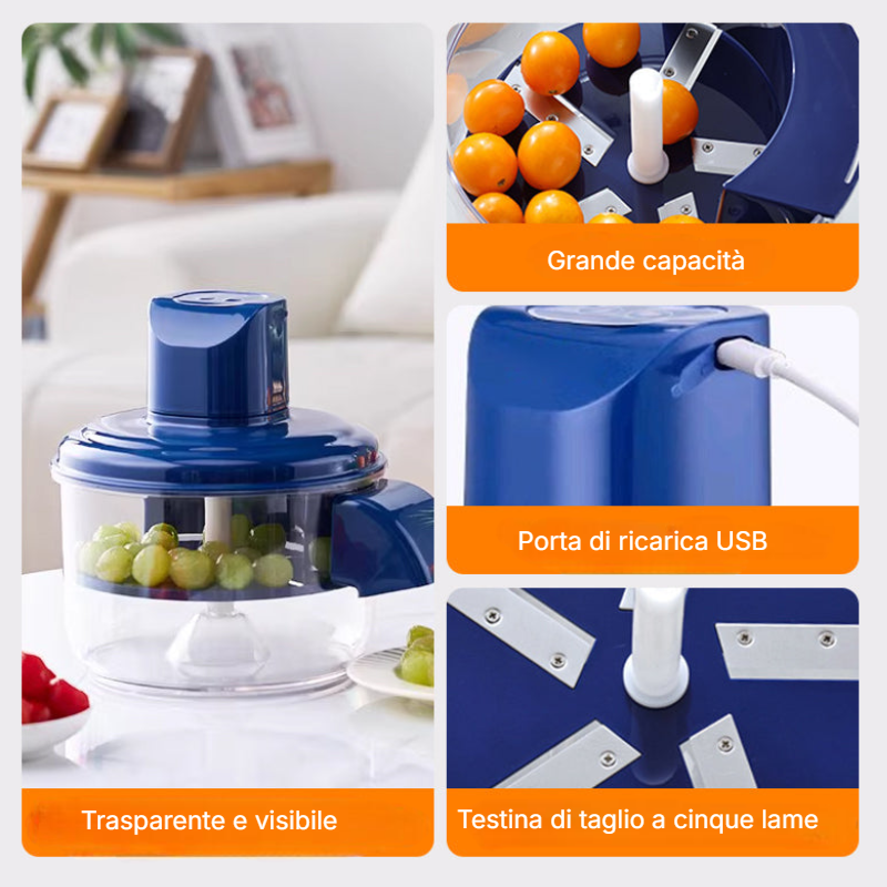 Tasso – Pelapatate Elettrico Trasparente