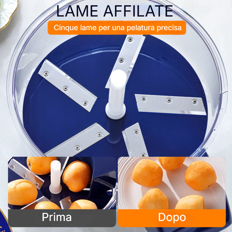 Tasso – Pelapatate Elettrico Trasparente