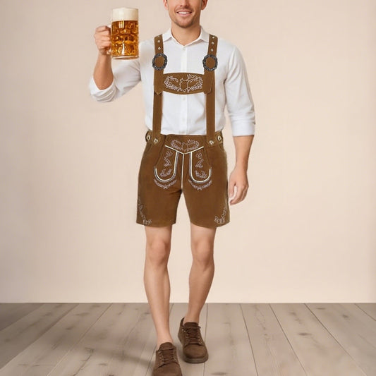 Lars – Traditionelle lederhosen med seler