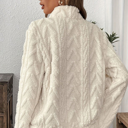 Miriam – Felpa con mezza zip e tasca morbida